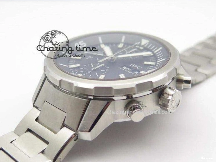 MIROTIME 0504 Classic Aquatimer Chrono IW376803 V6F 1:1 Best Edition Black Dial On SS Bracelet A 7361